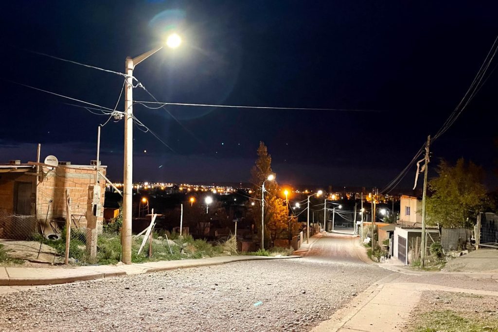 100 nuevas luminarias para Trelew