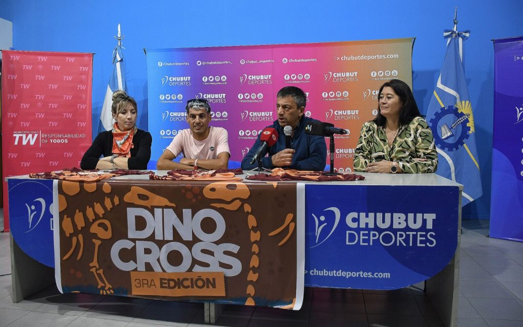 Presentación del 'Dino Cross' en Chubut Deportes.