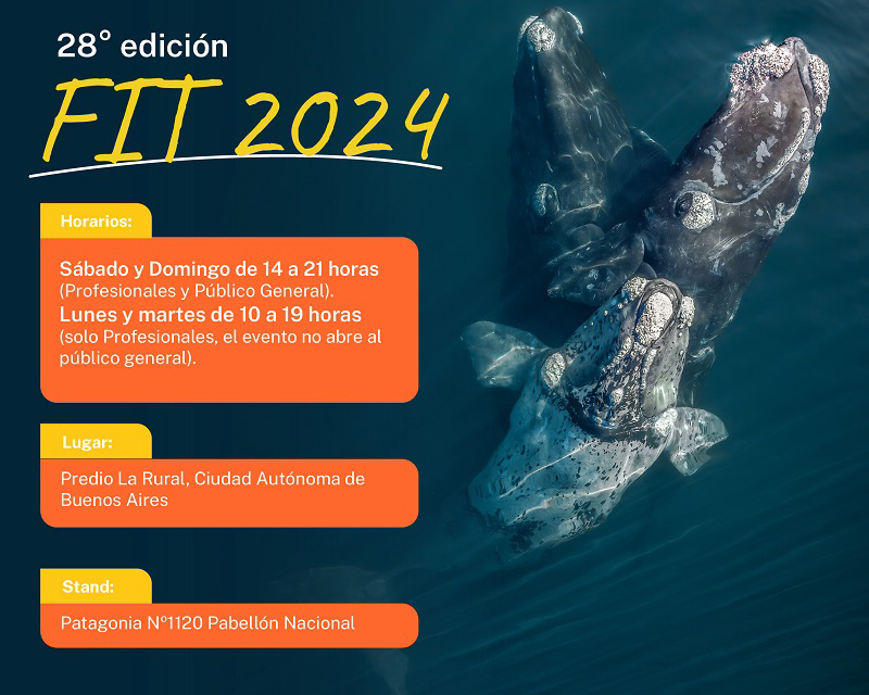 Chubut estará presente en la Feria Internacional de Turismo 2024.