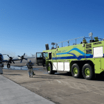 Simulacro de accidente aéreo en el aeropuerto Almirante Zar