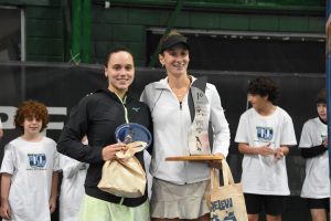 Bosio otra vez campeona en un W15 de Trelew. Disputó las cuatro finales que jugó en Chubut entre 2025 y 2025.