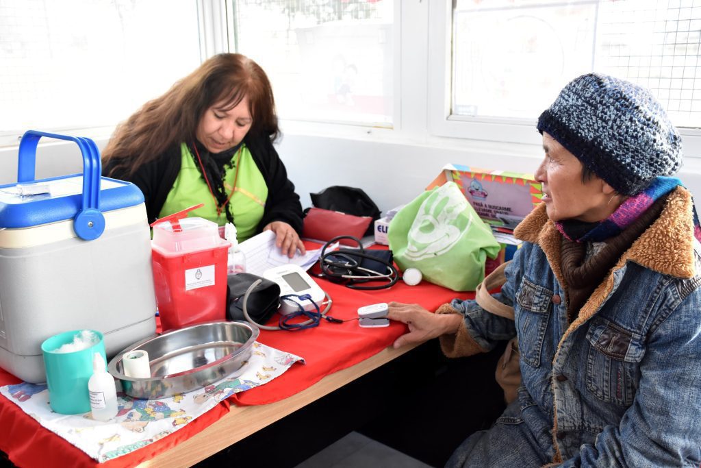 Vacunación gratuita en la laguna Chiquichano.